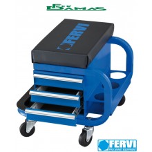 SGABELLO PER OFFICINA CON 3 CASSETTI FERVI ART.0645/CC